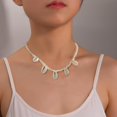 thumbnail image 4 of HSHDLDF Collier Coquillage Puka pour Femmes Hommes Collier Surfeur Coquillage Cordon Collier Collier Ras du Cou Perles Colorées Collier Ajustable Été Boho Hawaii Boucle Perle Collier Bijoux Coquillage Naturel, 4 of 6