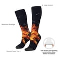 thumbnail image 4 of Naloa Tennis Ball In Fire1 Knee Socks, High Socks Long Stretchy Sock Women Knee High Stocking, Long Socks for Women, 4 of 6