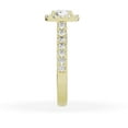 thumbnail image 6 of Unique Moments Lab Grown 1.50 ct Cushion Halo Diamond Engagement Ring 10K Yellow Gold, 6 of 6