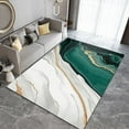 thumbnail image 6 of Emerald Green Marble Area Rugs, Gold Foil Lines Art Home Decor Rug, Machine Washable Indoor Carpet For Kids Bedroom Living Room Dining Room Classroom, 6 of 7