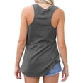 thumbnail image 4 of Summer Women's V Neck Sleeveless Tank Tops Workout Yoga Loose Lightweight Flowy Tee Shirts with Pocket, 4 of 5