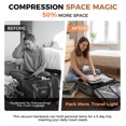 thumbnail image 4 of Fegat Vacuum Backpack for Travel,New Upgrade 60L Expandable Compression Bag with One-Button,Pump & TSA Lock,Vacuum Seal Backpack Flight Approved,Carry on Backpacks for Travel Business, 4 of 10