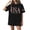 Black, variant on 250 Year Anniversary Usa Shirts for Women Usa Printed Casual Top Short Sleeve Plus Size Tshirts Summer 250 Year Anniversary Usa Solid Crew Neck Tees,Light Gray 2XL
