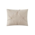 thumbnail image 3 of Grace Living Davonte Polyester Comforter Set - Pinch Pleated Pintuck, Solid Neutral Color, 3 of 9