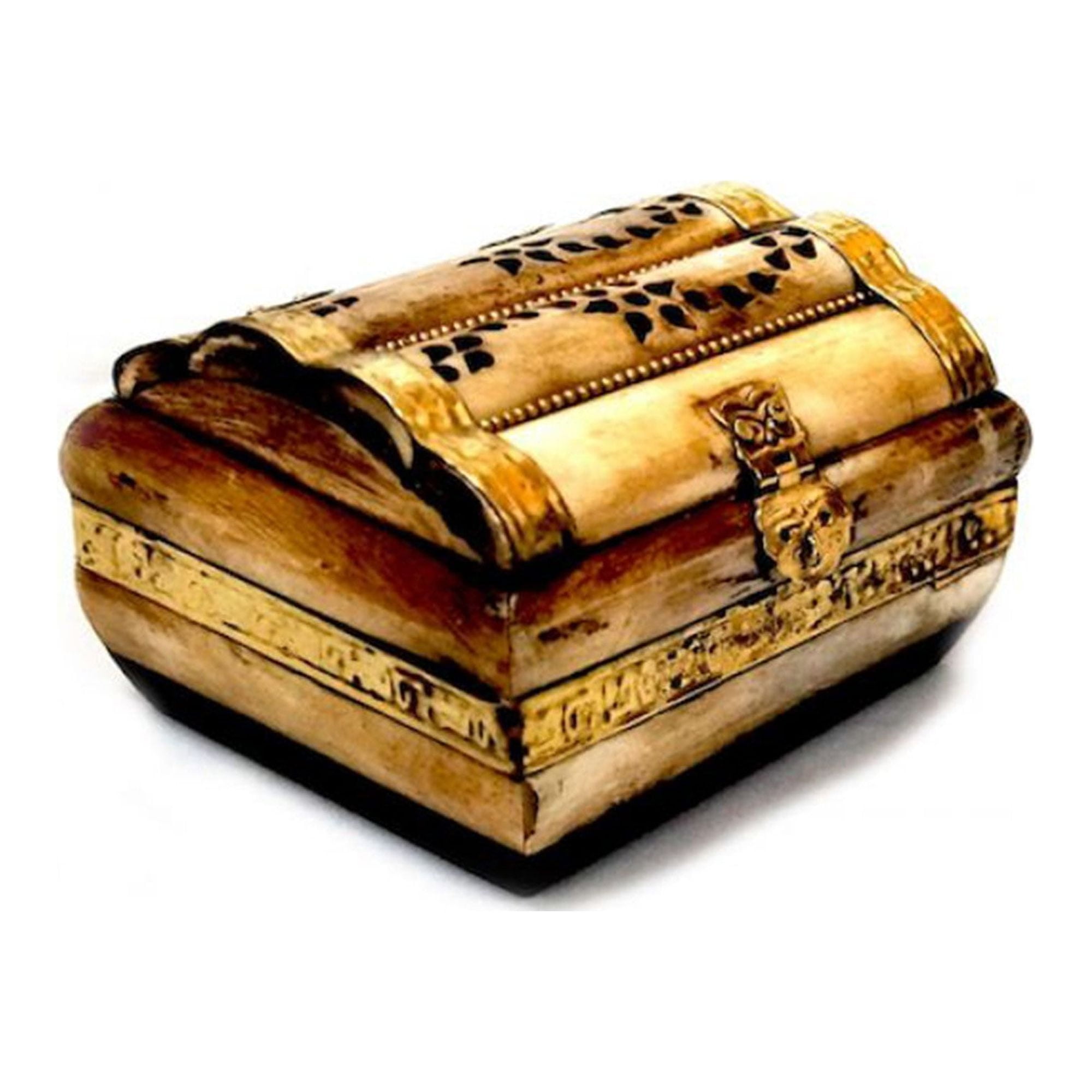 The BONEZ プレミアムBOX Bone Box w/Brass trim & Purple Velvet - Walmart.com