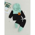 thumbnail image 3 of Infant Baby Boy Outfits 6M 12M 18M 24M 3Y Baby Boy Hoodies Sweatshirt + Drawstring Pants Baby Boy Fall Winter Clothes Set, 3 of 9