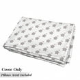 thumbnail image 5 of Animal Cartoon Floor Pillow Lounger Cover, s Holding Heart Shaped Pink Balloons Girlish Design, Nap Mat Printed Fabric Case for 5 Pillows, 88" x 36", Grey Pale Pink White, by Ambesonne, 5 of 5