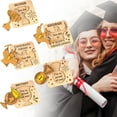 thumbnail image 1 of 3D Wooden Graduation Card Set Cut Class Of 2025 Keepsake With Decor Plaque & Box For (Natural Birch Plywood), 1 of 9