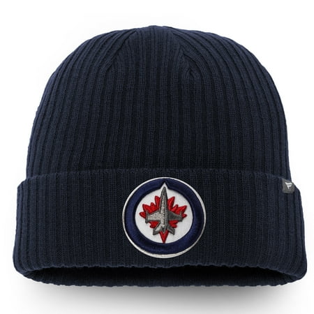 - Winnipeg Jets Fanatics Branded Core Cuffed Knit Hat - Navy - OSFA