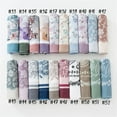 thumbnail image 6 of Flower Print Hijab Laser Cut Edge Headscarf Premium Cotton Voile Soft Fashion Square Scarf, 6 of 7