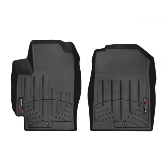 WeatherTech Custom Fit FloorLiners compatible with 2018-2022 Hyundai Accent - 1st Row (Driver & Passenger), Black
