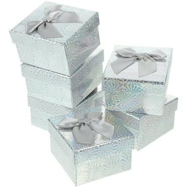 6pcs Gift Wrapping Boxes Paper Gift Box Present Box Present Packing Case with Ribbon