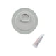 thumbnail image 4 of Parche/D-Pad de acero inoxidable para botes de PVC, balsas, kayaks, resistentes y fáciles de usar. Gris, 4 of 8