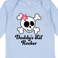thumbnail image 4 of Inktastic Daddy's Little Rocker Skull Girls Long Sleeve Baby Bodysuit, 4 of 5