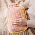 thumbnail image 2 of Bolsa de Agua Caliente de Goma 2L, Bolsa de Agua Caliente con Funda de Felpa Suave, Hot Water Bag para Dolor de Espalda, Lumbares, Vientre, Manos, Calambres Menstruales, Frío o, 2 of 5