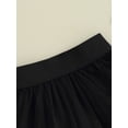 thumbnail image 6 of CIYCuIT Toddler Little Girls Tulle Skirt Solid Color Irregular Hem Mesh A-line Skirt 9M 12M 18M 24M 3T 4T Kids Casual Elastic Waist Flowy Mini Skirt for Daily Party, 6 of 8