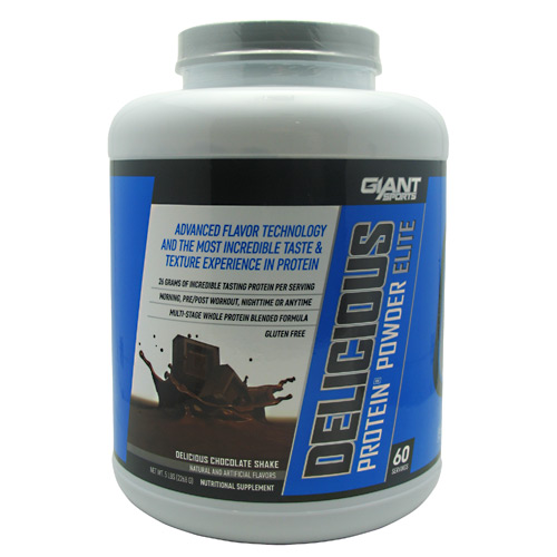 Giant Sports Delicious Elite Protein Powder, Chocolate, 5 Pound