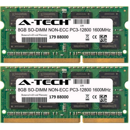 Hardware Computer Memory 16GB Kit 2x 8GB Modules PC3-12800 1600MHz NON-ECC DDR3 SO-DIMM Laptop 204-pin Memory Ram ()