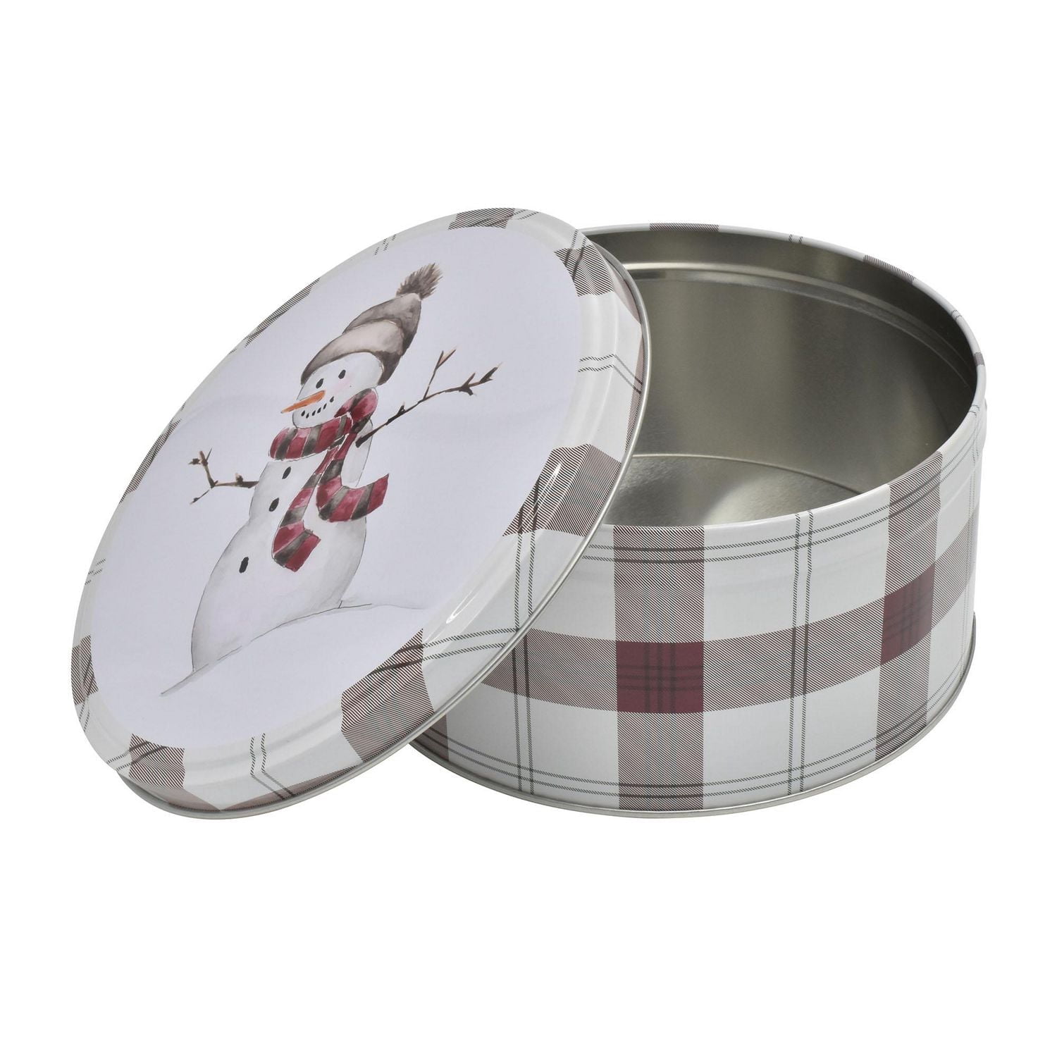 HOLIDAY TIME ROUND TIN MEDIUM