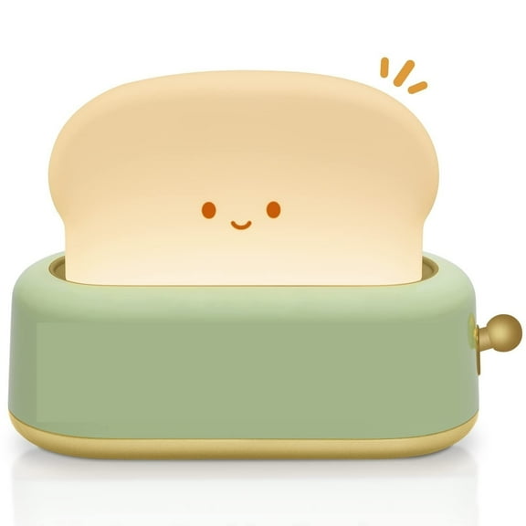 WEIKE Cute toast light small desk lamp, night lighting, rechargeable