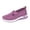 Purple, variant on Pandaie Women's Orthopedic Walking Shoes Woven Breathable Soft Casual Sneakers Lightweight Non-Slip Arch Support Slip on Shoes Black Size 6