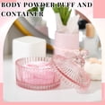 thumbnail image 2 of Set Powder Puff Tioncy, 3 unidades, con recipiente de cristal, color rosa, 2 of 7