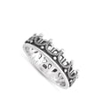 thumbnail image 4 of Oxidized Crown Tiara King Royalty Ring .925 Sterling Silver Band Jewelry Female Male Unisex Size 5, 4 of 4