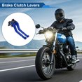 thumbnail image 2 of Palancas de freno y embrague largas únicas para Ducati 821 MONSTER 2014-2017, palanca de freno ajustable en 6 posiciones, aleación de aluminio, azul, 1 par, 2 of 7