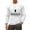 White, variant on Men's Hello Darkness My Old Friend Long Sleeve Crew Neck Graphic Sweatshirt