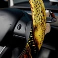 thumbnail image 5 of Crocodile 14.5 Inch Printing PVC Leather Steering Wheel Covers Car Wheel Covers Auto Accessories, 5 of 6