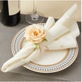 thumbnail image 2 of 6Pcs Flower Napkin Rings, Peony Flower Handmade Napkin Holder Rings, Handicraft Holder for Table Decorations, Wedding Holiday Banquet Luncheons Birthday Party Picnics Supplies, 2 of 5