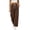 Brown, variant on Summer Linen Pants for Women Fashion Casual Wide-Leg Loose Pants for Beach Vacation Drawstring Elastic High-Waisted Trouser with Pockets, Beige, Size S