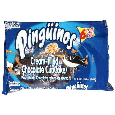 Marinela: Cream Filled Chocolate Cupcake PingInos, 8.46 oz
