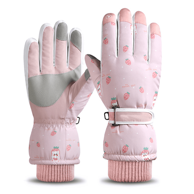Guantes de esquí para nieve invierno clima frío esquís cálidos a prueba de viento