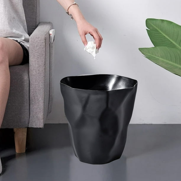 1 Pcs Bathroom Trash Can, Non-contact Trash Can Trash Can Large Capacity Living Room Trash Can Round Thickened Trash Can, For Bathrooms, Kitchen, Bedroom