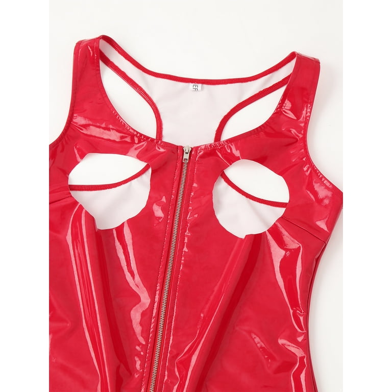 Mini Dress Red Leather Zip Dress Ultimate Girl Faux Leather Mini Dress Red Fashion  Nova