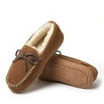 thumbnail image 3 of Fireside by Dearfoams Women's Alice Springs Genuine Shearling Moccasin Slipper, 3 of 6
