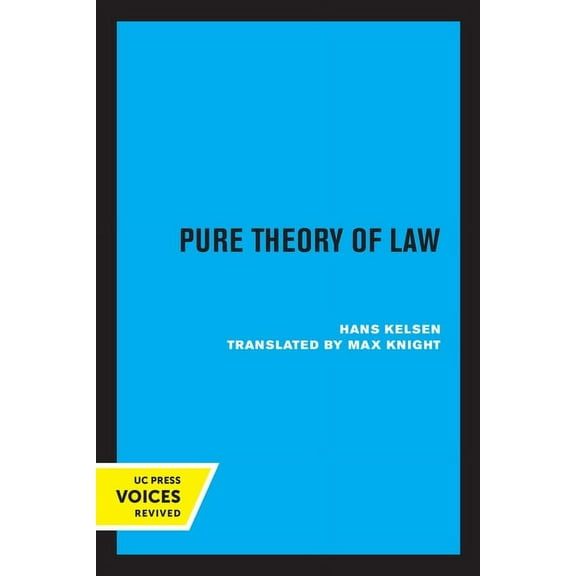 Pure Theory of Law, (Paperback)