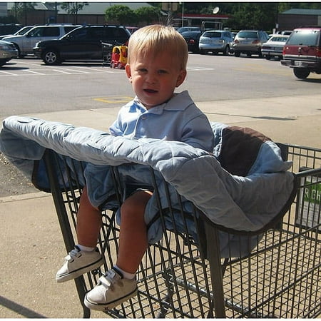 Pam Grace Creations - 2-in-1 Shopping Cart & High Chair Cover, Baby Boy Blue