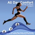 thumbnail image 6 of 2 Pairs Open Toe Zipper Medical Sport Copper Compression Socks With Anti-slip Silicone for Women & Men Circulation 15-20 mmHg is Best Support for Athletic Running Cycling, Nursing, Travel, 6 of 7