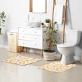 thumbnail image 6 of Yayeee Bath Rug for Bathroom Floor Non Slip Rectangle Fluffy Soft Absorbent Mat, 16"x24", White Stars Pattern, 6 of 7