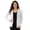 White, variant on Women’s Lightweight Cotton Blend Zip Up Hoodie Jacket White Medium