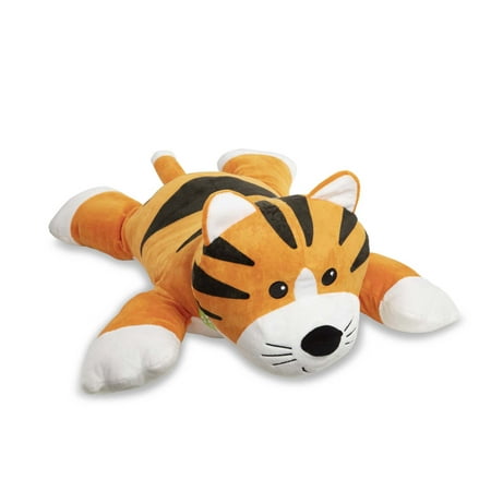 Melissa & Doug Cuddle Tiger Jumbo Plush Stuffed Animal with Activity Card (Great Gift for Girls and Boys - Best for All