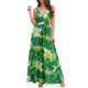 thumbnail image 1 of Lucakuins - Vestido largo de verano para mujer, sin mangas, sin espalda, cuello en V profundo, bohemio, floral Lucakuins  moda, 1 of 9