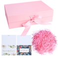 thumbnail image 1 of Caja de Regalo Rosa con Cinta, Cajas de Regalo Magnéticas con Tapas, Caja Decorativa para Empaque de Regalo, 1 of 5