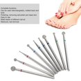 thumbnail image 4 of 9pcs Nail Drill Bits Emery Nail Polishing Grinding Sanding Head Manicure Milling Cutter Bit, 4 of 5