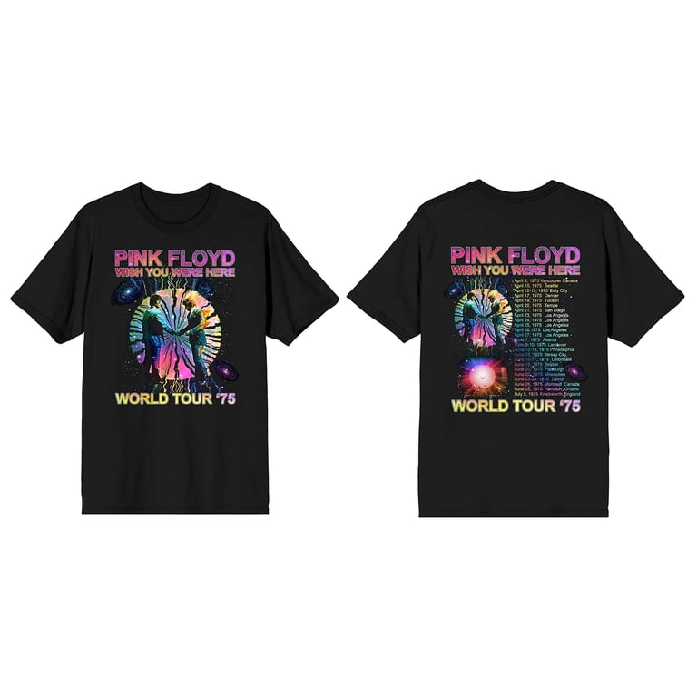 Bioworld Pink Floyd Wish You Were Here Men's Black Graphic T-Shirt