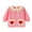 #0092-Pink, variant on Favoffer Baby Bibs Waterproof Kids' Fall Winter Cotton Reversible Coverall Boys Girls Strawberry-Love Printed Long-Sleeve Bib for Dining, Kindergarten, Outdoor Play 1-7Y