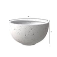 thumbnail image 4 of LeisureMod Iris 3-Piece Fiberstone Round Planter Set in White, 4 of 14