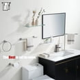 thumbnail image 4 of Double Towel Bar Matte Stainless Steel Bath Towel Rack for Bathroom Towel Holder Wall Mount Total Length TBLPB, 4 of 9